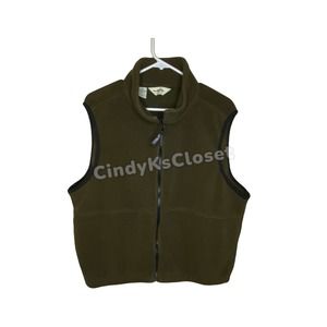 Eddie Bauer men’s Polartec vest size large brown